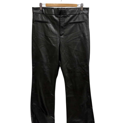 Zara Womens XL Black Leather Skinny Pants   