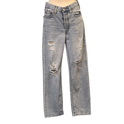 Levi Strauss & Co. Womens Size S Boyfriend/High-Waisted/Straight Leg Jeans Blue