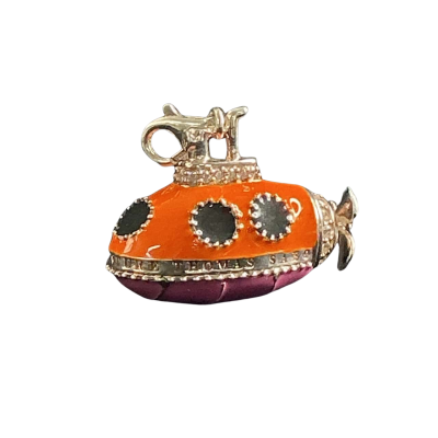 THOMAS SABO Submarine Charm/Pendant - Black  / Orange / Pink  / Silver 