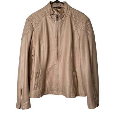 liz jordan red leather jacket