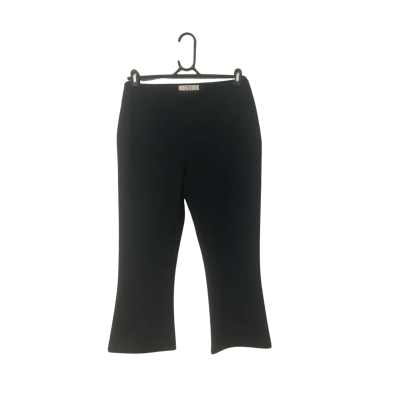Womens ODE Size L Straight Leg Pants Black  