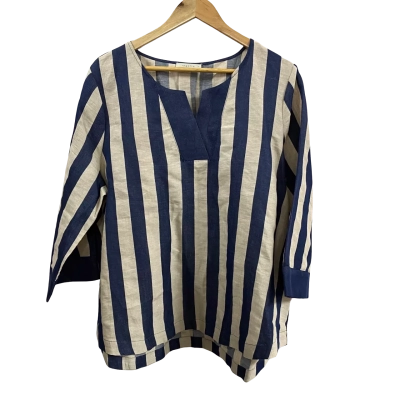 Regatta Womens  Size 16 V-Neck 3/4 Sleeve Top Striped