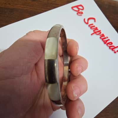 Sterling Silver Mother of Pearl Bangle