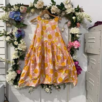 Gorman Womens  Size 6 Casual Dress Orange / Pattern / Pink  