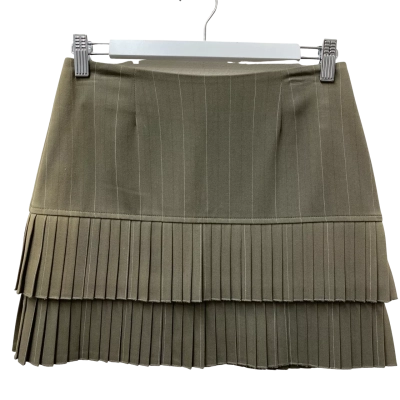 Review Womens  Size 6 Pleated Skirt Olive 