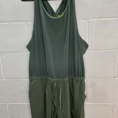 Kathmandu Womens  Size 18 Sleeveless Playsuit Green 