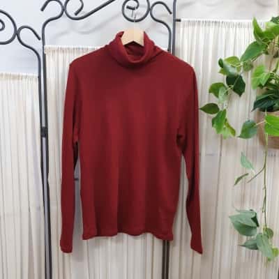 Seed Heritage Women's Size L Merion Wool Long Sleeve Top - New With Tags