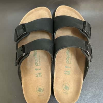 Women’s Birkenstock Papillio Vegan Leather Grooved Platform Sandals (B14)