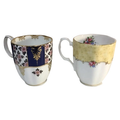 100 years Of Royal Albert Mugs as pictured Approx 10 x 9cm