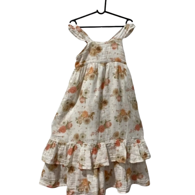  Kids Henry Floral Tiered Dress Size 4 
