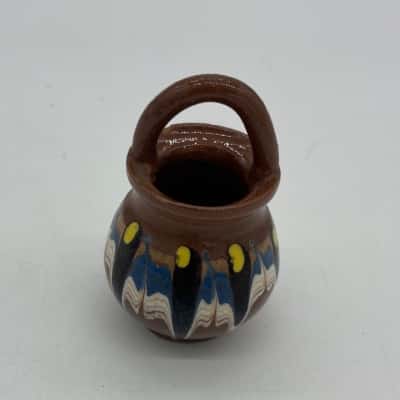 Mexican clay mini jar [S#5]