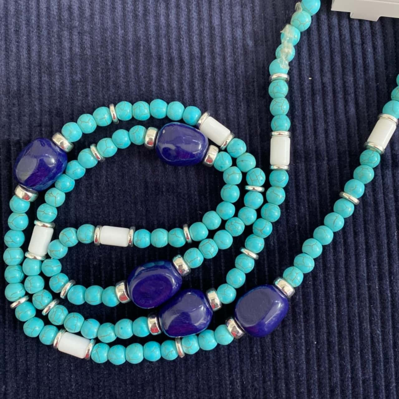 Womens Necklaces Blue Beaded(s)