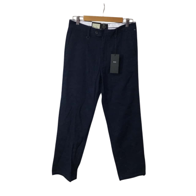Neuw Mens Size 28 Ink Blue Samo Herringbone Straight Pants (new)