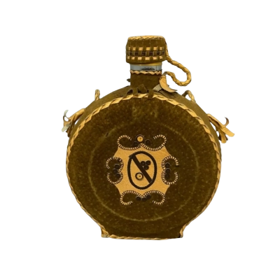 Decorative Bottle Flask Hand Laced Leather