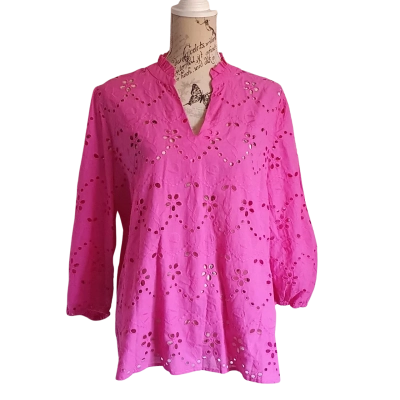 Liz Jordan Womens  Size 16 Long Sleeve Top Pink  BNWT