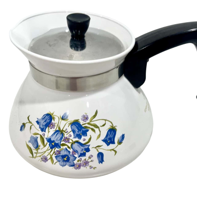 Vintage 1970’s Corningware Canterbury Bluebell Flower Teapot-RARE 
