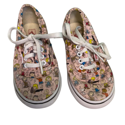 Vans X Peanuts 2017 Toddlers' Authentic Trainers - Dance Party/Pink Size 7.5/US8 EUR 24.5 (RRP $66)