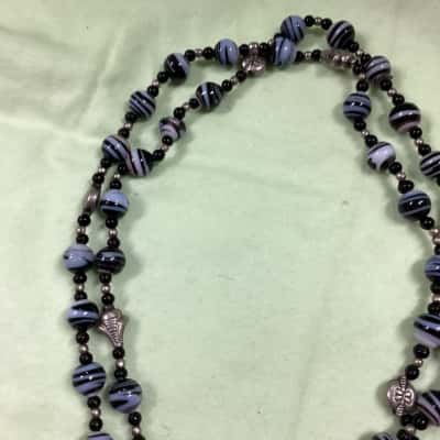  Womens Glass Beaded Necklace 