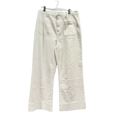 BNWT Seed Heritage High Rise Wide Leg Ankle Length Cloud Creme Pants Size 16 RRP $129.95
