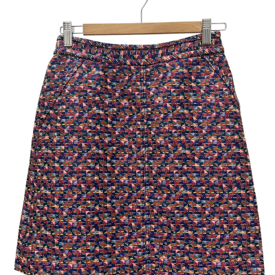 Marcs Womens  Size 6 Mini Skirt Multicoloured / Other / Pattern / Purple / Red 