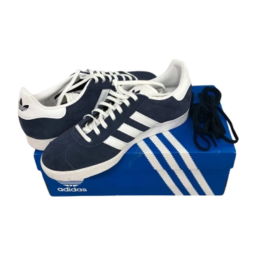 Adidas Navy Gazelle Shoes Mens US Size 7 + Additional Navy Laces