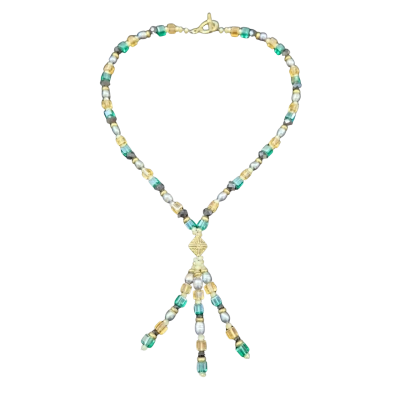 Hand Made Multicoloured Beaded Necklace 