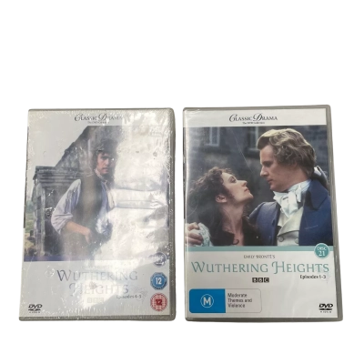 Wuthering Heights DVDs Episodes 1-3. 4-5