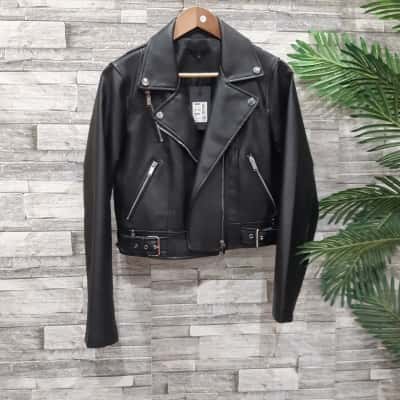 Ava & Ever Womens  Size 12 Biker Jacket Black  / Silver sandy jacket