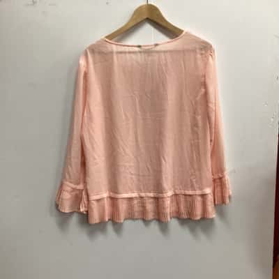 Liz Jordan Womens  Size 18 3/4 Sleeve Top Peach (b)
