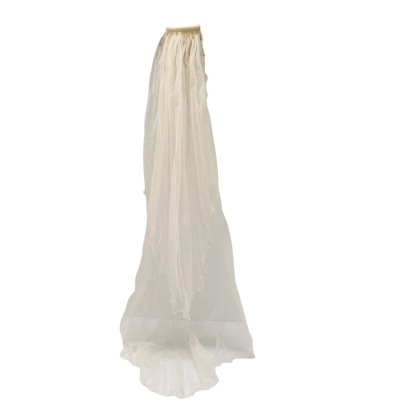 Mystic Veils Ecru Wedding Veil – 2 Tier with Beaded Edges #WeddingVeil #BridalVeil #MysticVeils