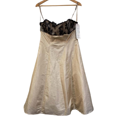 Rosary’s Bridalwear House Womens  Size 12 Bridal Dress Black  / Cream 