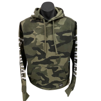 Mens Everlast Camouflage Hooded Jumper Size L