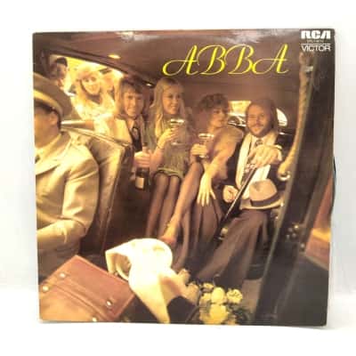 12" Vinyl Record - ABBA – ABBA Released 1975 - Sleeve & Record In Average Condition