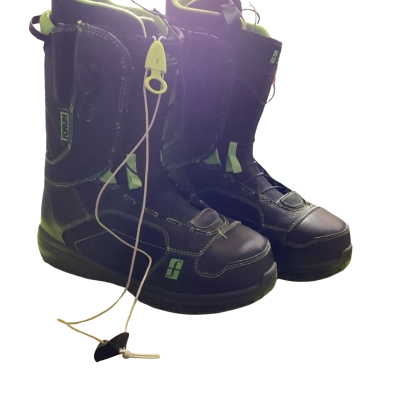 Forum Mens  Size 10 Boots Black  / Green Snowboard Boots 