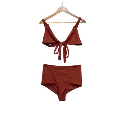 Shaina Mote Womens  Size M Bikini Set Burnt Orange 
