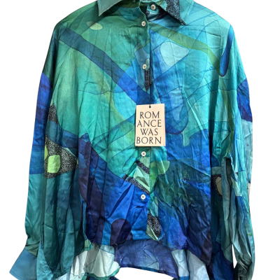 Romance Was Born ‘Blue By You’ Shirt - Size 10 - BNWT