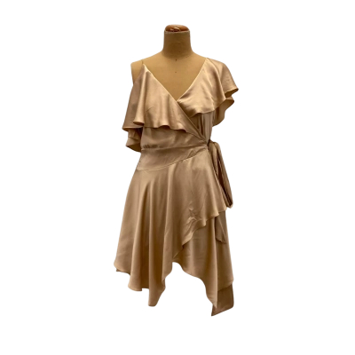 Zimmerman Womens Silk Satin Charmuse Wrap Dress