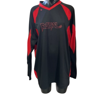 Royal   Size XL Long Sleeve Top Black  / Red 