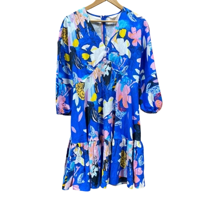 Gorman/Kaitlin Johnson Blue Floral Patterned Dress Size 8 