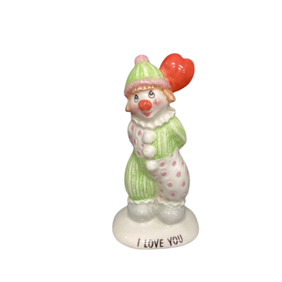 He’s wick England Porcelain “In Love You” Clown Figurine