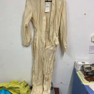 Zara Womens  Size L Bodysuit Cream 