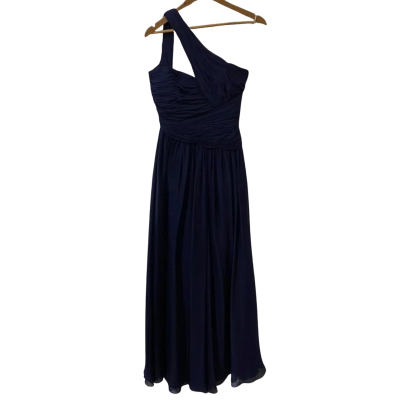 George Gross Size 8 Navy Blue Maxi Dress