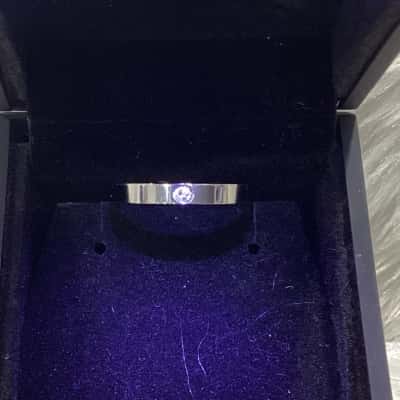 Unisex Silver Tone Ring 