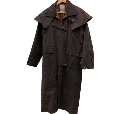  Mimi Leather Unisex  Size M Raincoat Brown 