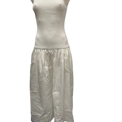 Calli Womens Lula Size 8 Midi Dress Ivory