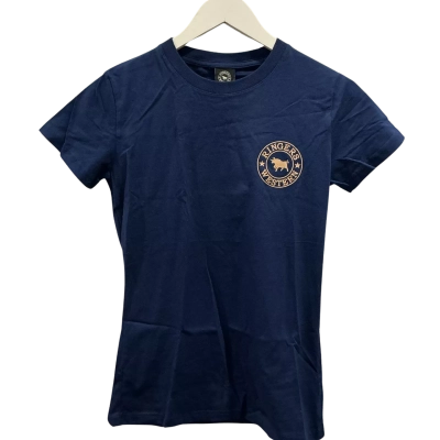 Ringers Western Womens  Size 8 T-shirts Navy Blue 