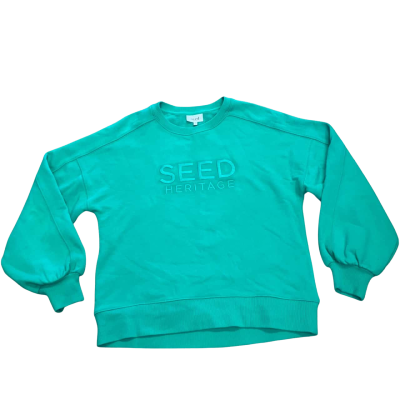 Seed Heritage Logo Size XS Crew Neck Jumper Green 