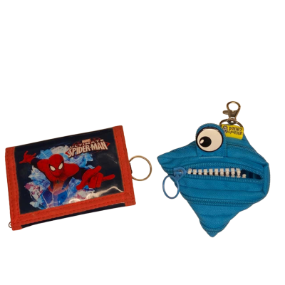 Spiderman Wallet and Zipit Coin Purse Bundle 