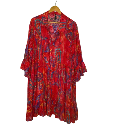 Taking Shape Womens  Size 24 Casual Dress Multicoloured / Pattern / Red 