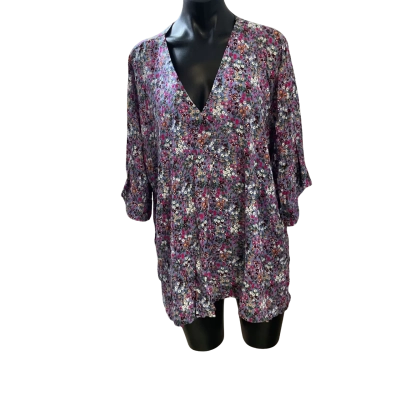 KOBOMO  Womens  Size XL Blouse Floral 